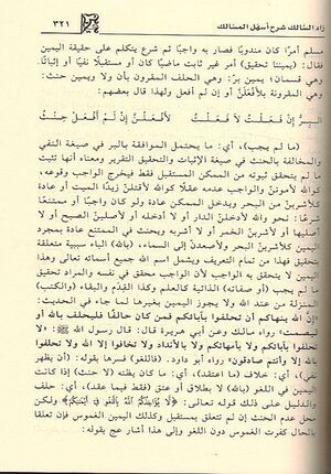 Zad al-Salik: Sharh As'hal al-Masalik زاد السالك شرح أسهل المسالك